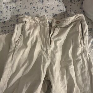 Zara the Alma wide leg jeans white